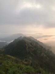 View of hill located in Berekeh, Perak, Malaysia.