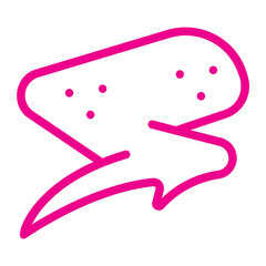 chicken wings gradient icon