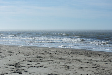 Waves at the Beach on a Sunny Day