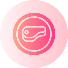 steak gradient icon