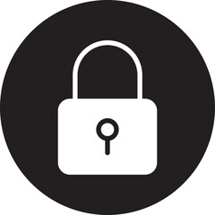 padlock glyph icon