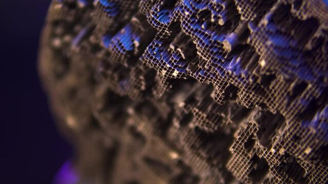 Used, destroyed, with deformation. Filter of harmful emissions, catalyst from the vehicle. detail close up view. Material containing precious metals. Muffler of the exhaust system. 