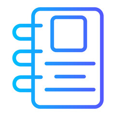 contact book gradient icon