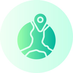 Gps gradient icon