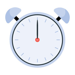 Grab this flat icon of timepiece