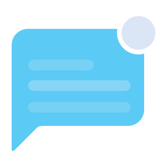 A customizable flat design of message 