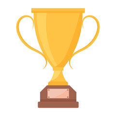 Make the best with trophy flat icon 