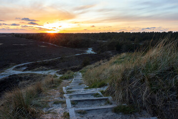 Senic lookout point at the Høstbjerg dune on the Danish island of Rm.