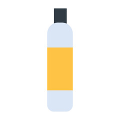 Modern flat icon of water bottle 