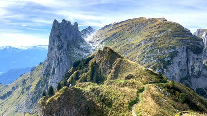 panorama of the mountains