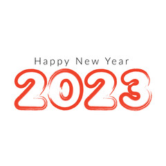 happy new year 2023 text design