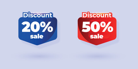 Modern sale label Discount badge design template vector illustration