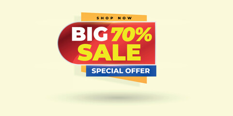 Obraz premium Modern sale label badge design template