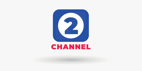 Obraz premium Professional TV Channel logo Concept template