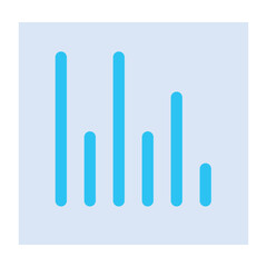 Modern icon of data analysis in flat style 