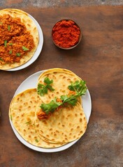 bunch of tortillas on a table