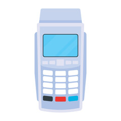 Flat vector icon of pos