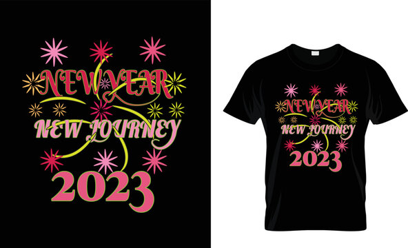 New Year New Journey, T Shirt , T-shirt , Design