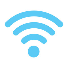 Premium flat icon of wifi signals 