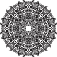 Luxury ornamental mandala design background in gold color