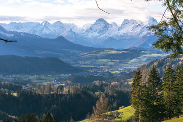 Blick von Rosenau am Hengstpaß nach Windischgarsten, Oberösterreich