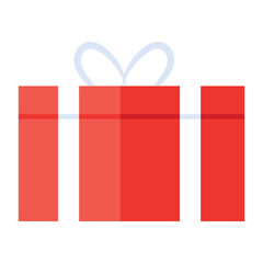 Check out flat icon of gift box 