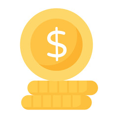 A banknote flat icon vector 