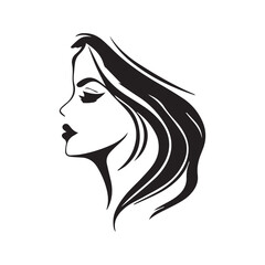 Beauty face abstract logo vector illustration. Vector logo design for beauty salon or hair salon or cosmetic design