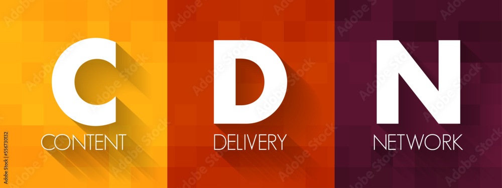 Poster cdn - content delivery network is a geographically distributed network of proxy servers and their da