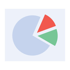 Modern icon of data analysis in flat style 