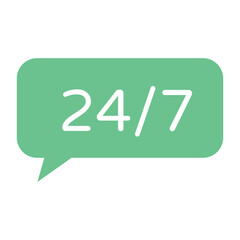 A customizable flat design of message 