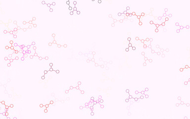 Light Blue, Yellow vector backdrop with artificial intelligence data.