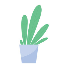 Flat icon design of indoor plant