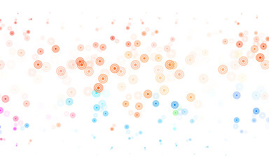 Light Blue, Red vector texture with disks.