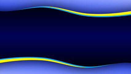 Abstract background dark blue gradient wave simple modern elegant premium vector