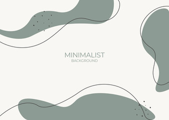 abstract minimalistic vector green background