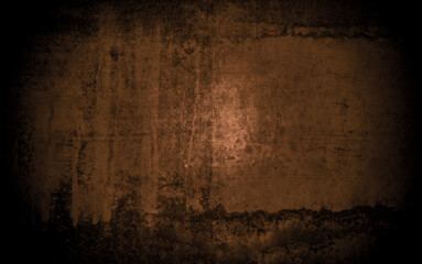 Old wall texture cement dark black brown background abstract grey color design are light with white gradient background.