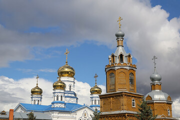 Fototapeta na wymiar The Tikhvin Monastery of the Dormition of the Mother of God, Russia, Chuvash Republic