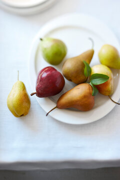 Pears on Plate