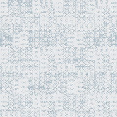Fototapeta premium Vector fabric texture. Distressed texture of weaving fabric. Grunge background. Abstract halftone vector illustration. Overlay to create interesting effect and depth. Black isolated on