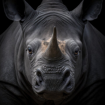 rhino close up