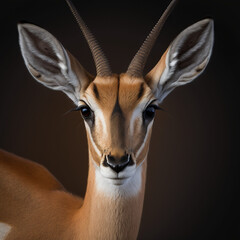 a close up of a thompson gazelle - obrazy, fototapety, plakaty