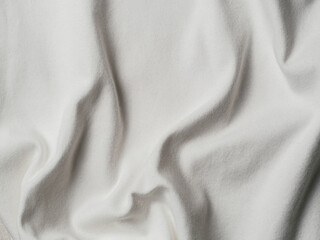 White cotton jersey fabric texture