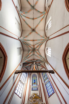 Interior of Corpus Christi Church; Wroclaw, Silesia, Poland