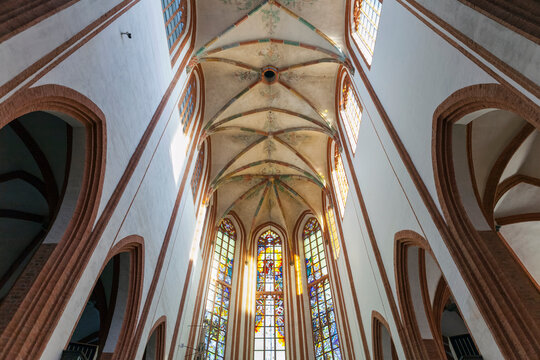 Interior of St. Elizabeth&rsquo;s Church; Wroclaw, Silesia, Poland