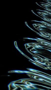 lvertical video - iquid abstract organic form in perspective