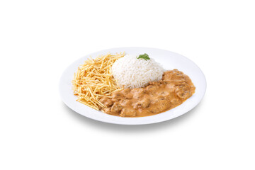 small plate mignon stroganoff
