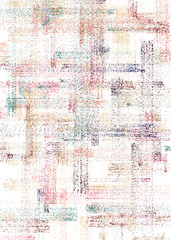 Fototapeta na wymiar Color brushed sparcle dots paint imitation background generative pattern illustration