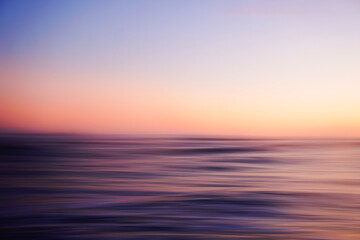 Sunset over the ocean - Motion Blur