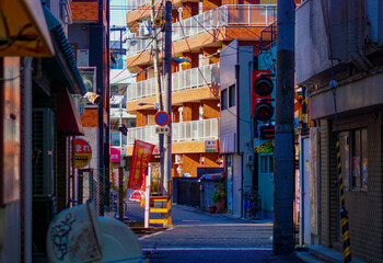 Naklejka premium Japanese alleyway